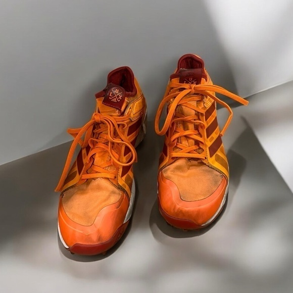 Adidas Orange Field Hockey Turf Shoes LUX size M7 W8 - Picture 8 of 8